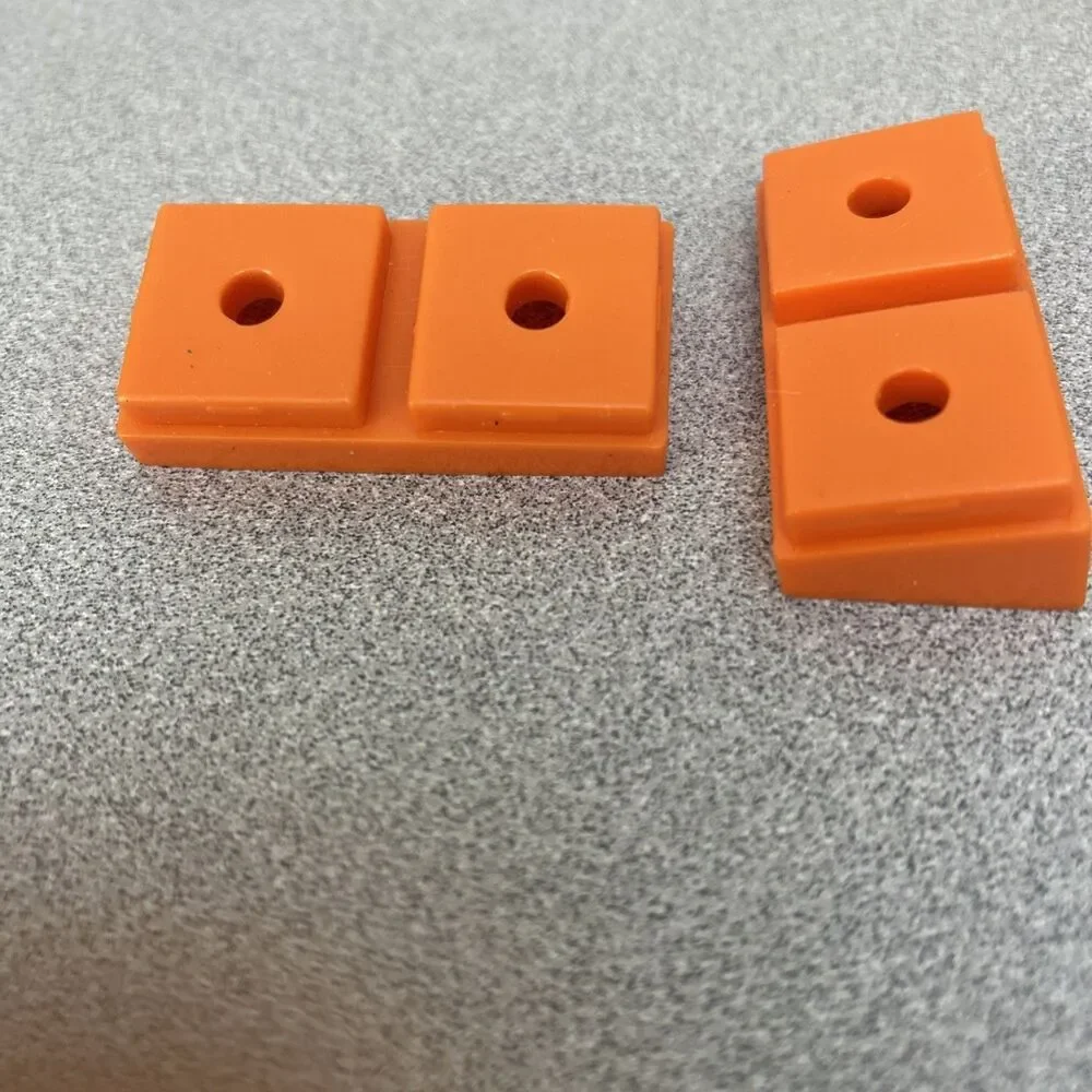 Vintage Tinker Toy Toy Maker‎ Mixed Lot Of 14 Vintage Orange Plastic Pieces